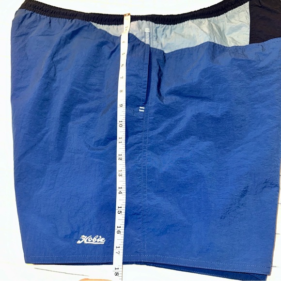 Vintage Hobie Nylon Swim Shorts Size Extra Large Blue - Picture 2 of 7